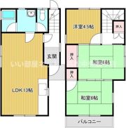 飯野ハイツの間取り画像