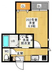 GRANDTIC 東雲本町Ⅱの間取り画像