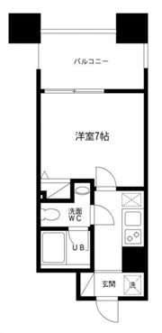 レジディア島津山の間取り画像