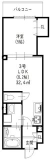クリエオーレ八雲東の間取り画像