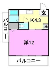 日商ハイツの間取り画像