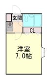 コーポ旗塚の間取り画像