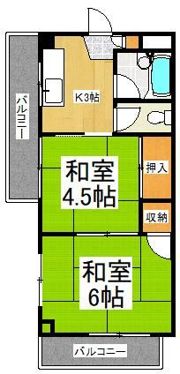 アイランドコーポの間取り画像