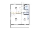 レオパレス鹿子木AREAⅡの間取り画像