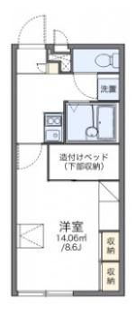 レオパレス川口東扇の間取り画像