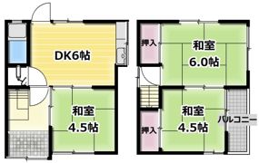 北田借家7号の間取り画像
