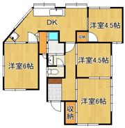 若松区古前貸家の間取り画像