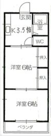 パシフィックハイツ鶴瀬の間取り画像
