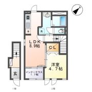 （仮）草津市野村3丁目新築アパートの間取り画像