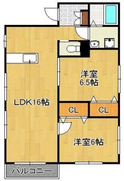 プチメゾン茶屋町Iの間取り画像