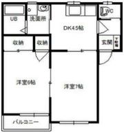 シャトーロアールNo.2 北の間取り画像