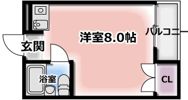 マンション渚の間取り画像