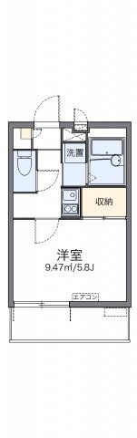 レオパレスパルフェタムール北沢の間取り画像