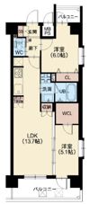 スプランディッド難波WESTIIの間取り画像