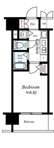 プレサンス上町台東平の間取り画像
