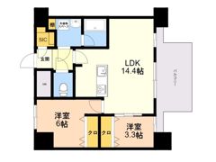 MODERN PALAZZO 博多デュオグランデWestの間取り画像