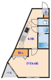 シティ連坊の間取り画像