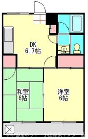 ウエムラコーポの間取り画像