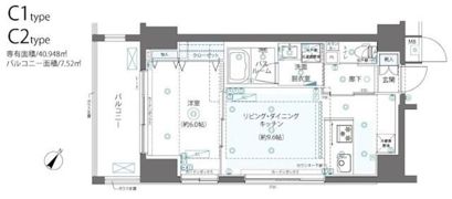 ZOOM日本橋浜町の間取り画像