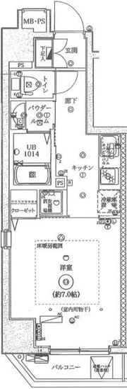 フェルクルールプレスト文京湯島の間取り画像