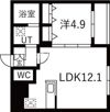 URBAN FLATS千歳(アーバンフラッツチトセ)の間取り画像