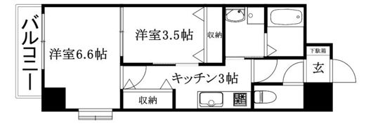 ライフコート千舟の間取り画像