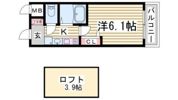 エステムコート神戸県庁前Ⅲフィエルテの間取り画像