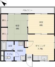 南中井マンションの間取り画像