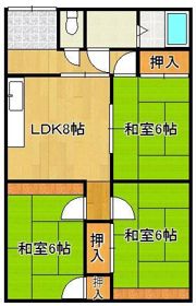 コーポ竪林の間取り画像