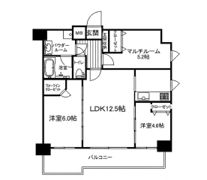 エステムプラザ神戸水木通グランクロスの間取り画像