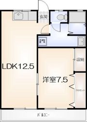 川渕マンションの間取り画像