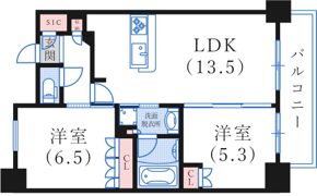 ワコーレ神戸みなと元町の間取り画像