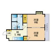 大産板付マンションの間取り画像