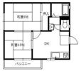 サンハイツ廣木の間取り画像