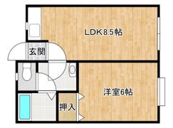 ハイツかっこうⅡの間取り画像