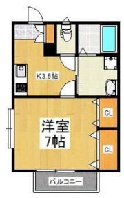 ハイム上ノ原ドスの間取り画像