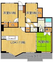 マテール穴生1212号室の間取り画像