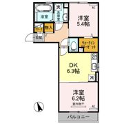 コンフォート・和 B棟の間取り画像