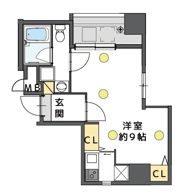 ウエンズ阿波座西の間取り画像