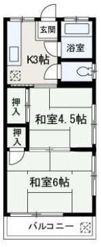 弁財コーポの間取り画像