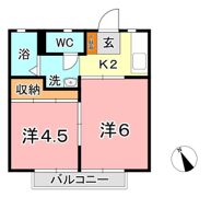 AKASAKI APARTMENTの間取り画像