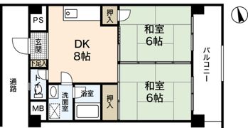 コーポなるかわの間取り画像