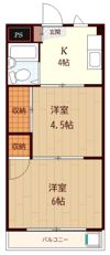 シャトール前川の間取り画像