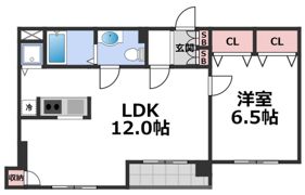 フェルティシャトー今里の間取り画像