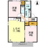 エントピア余戸Ⅱ C棟の間取り画像