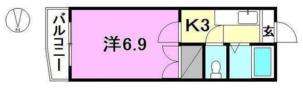 ヴィラ鈴村の間取り画像