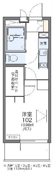 レオパレス前里の間取り画像