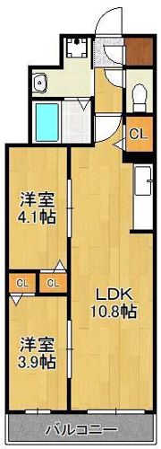 サンクレシア戸畑駅前IIの間取り画像