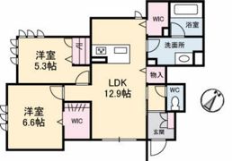 エスポワール戸坂山崎の間取り画像
