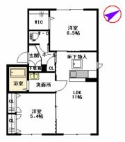 クウジィーコートの間取り画像